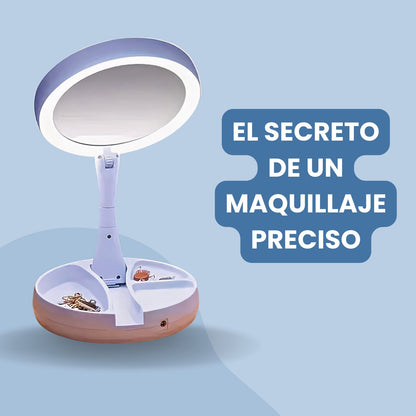 GlowMe® - Espejo de Maquillaje Plegable